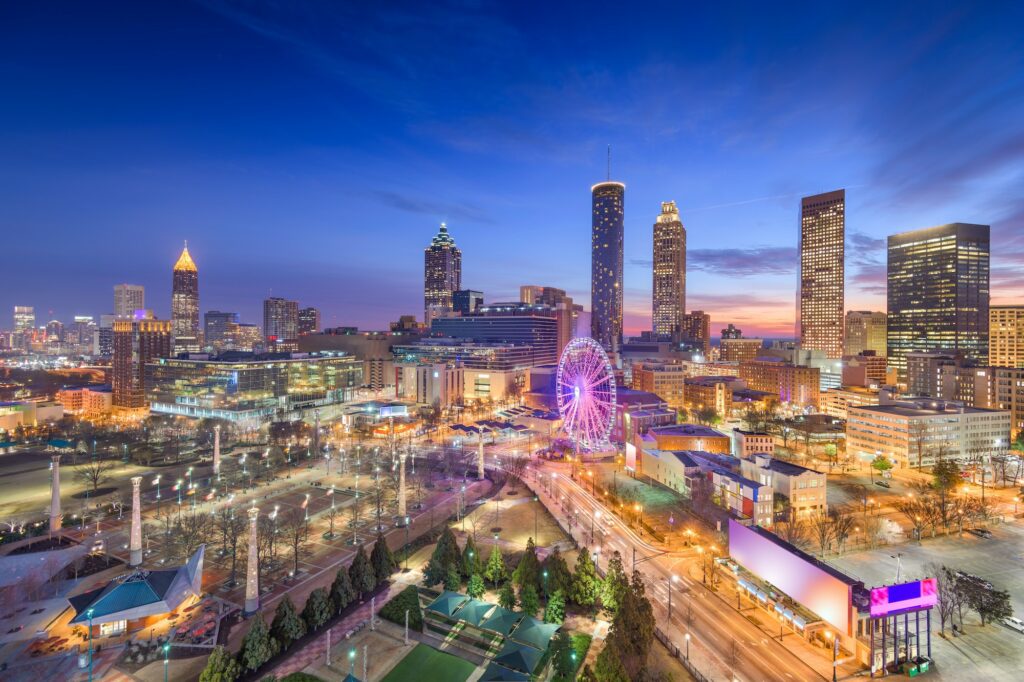 Decatur Atlanta, Georgia, USA Dawn Skyline