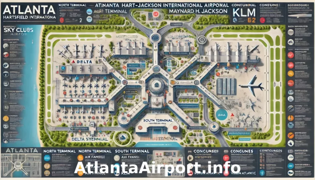 Atlanta Airport map